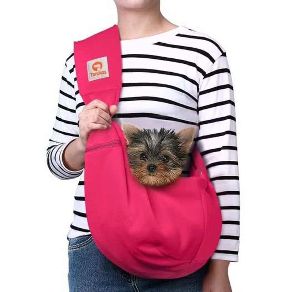 Tomkas Small Dog or Cat Sling Carrier Pink